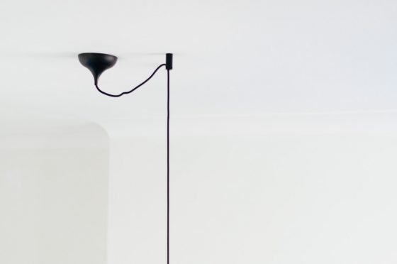 Why I chose a low pendant light instead of a TV - hook detail