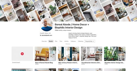 How to design a relaxing bedroom and get better sleep Boreal Abode Mood Board pinterest profile